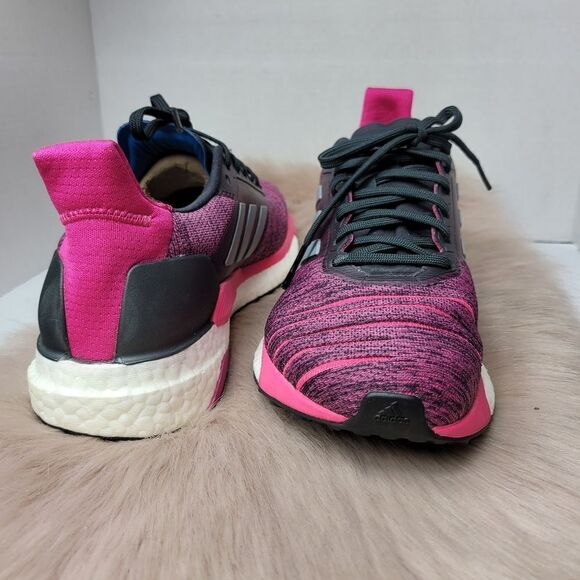 Adidas Solar Glide Boost Running Shoes Pink Black AQ0335 US 10 - Picture 7 of 9